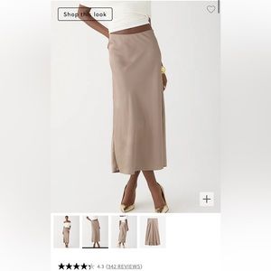 Brand new with tag j crew Gwyneth slip skirt (midi)